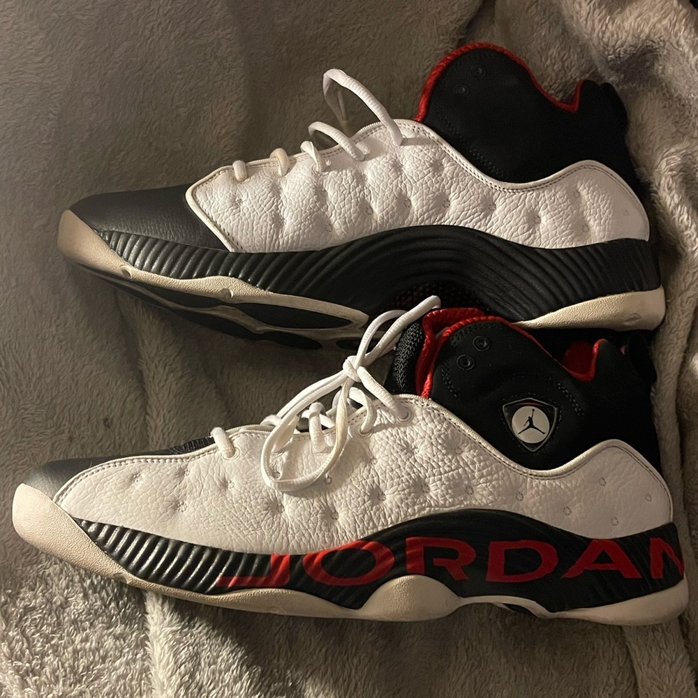 Nike Air Jordan Jumpman Team 2 Chicago White Red Mens High top Sneakers Size 14
